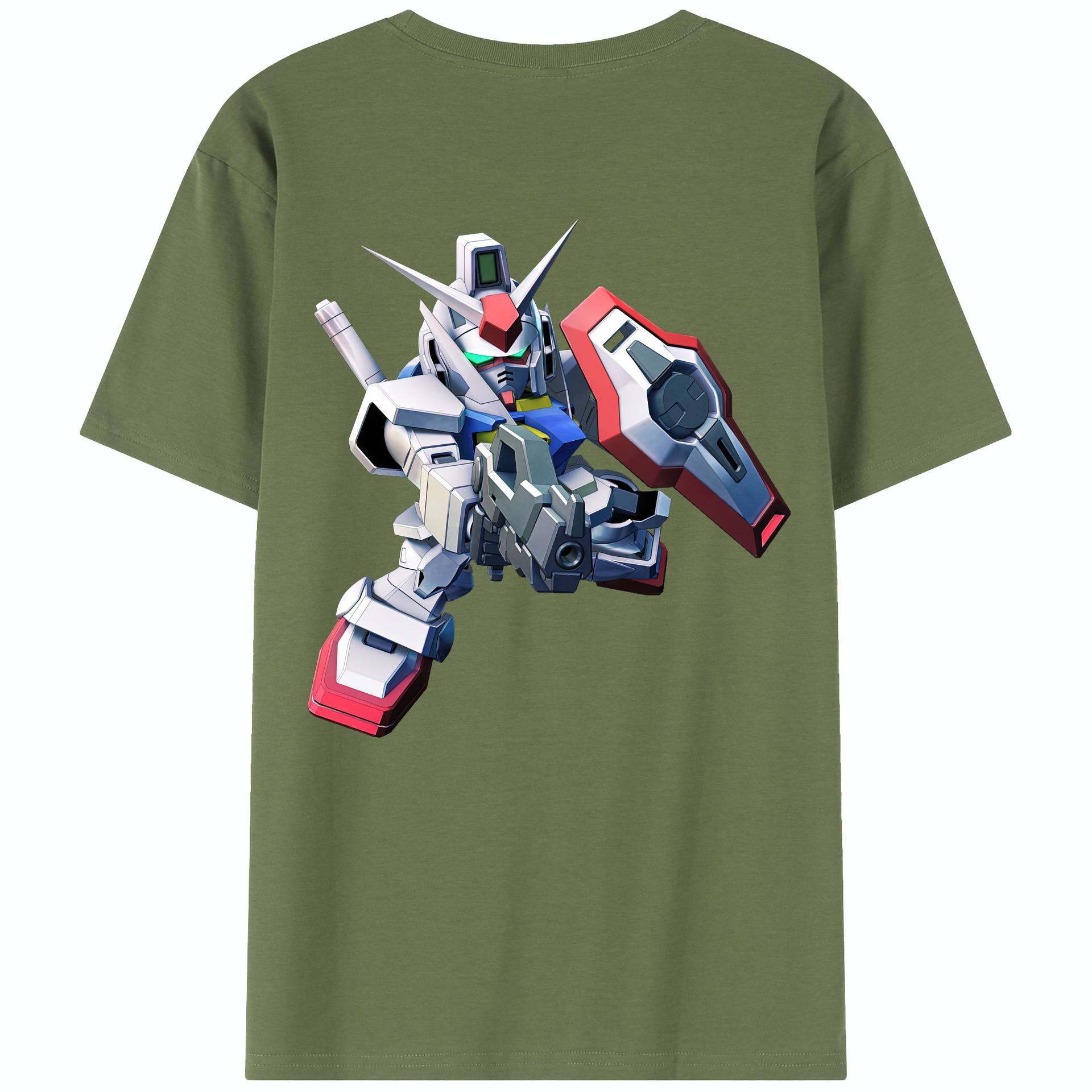 （画像用） 機動戦士ガンダム Mobile Suit Gundam 綿100％半袖Tシャツ（背面プリント）